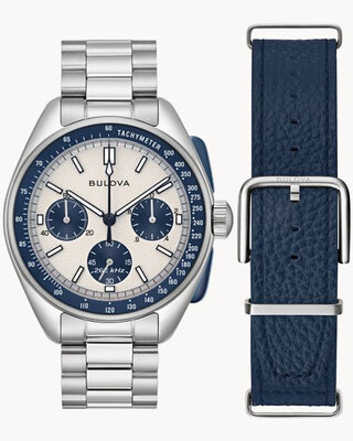 Bulova Lunar Pilot Quartz Chronograph 98K112 (+ Ersatz-Uhrenarmband)