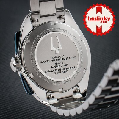 Bulova Lunar Pilot Quartz Chronograph 98K112 (+ Ersatz-Uhrenarmband)