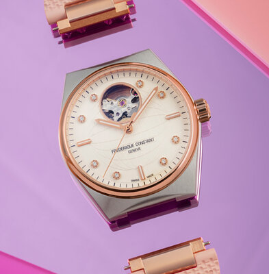 Frederique Constant Highlife Ladies Heart Beat Automatic FC-310VD2NH2B (+ Ersatz-Uhrenarmband)