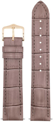 Leder-Uhrenarmband Hirsch Duke L 01028037-1, braun, Kalbsleder, Länge L, Quick Release