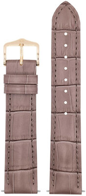 Leder-Uhrenarmband Hirsch Duke S 01028337-1, braun, Kalbsleder, Länge S, Quick Release