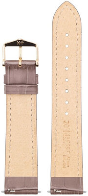 Leder-Uhrenarmband Hirsch Duke S 01028337-1, braun, Kalbsleder, Länge S, Quick Release
