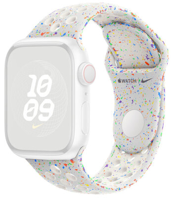 Silikon-Uhrenarmband Apple (für Apple Watch 38/40/41mm), weiß V1, Größe M/L