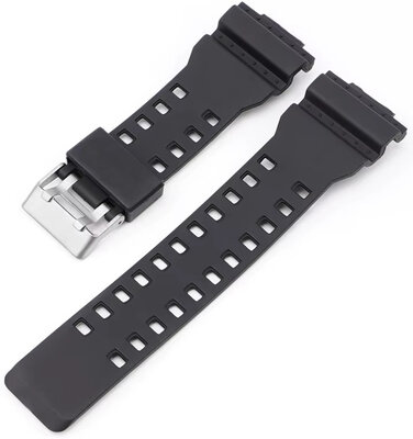 Kunststoffband Ricardo 16mm (pro Casio G-Shock GA-100, GA-110, GD-120, GLS-100), schwarz V1