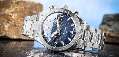 Edox SkyDiver Chronograph Quartz 10116-3-buidn Limited Edition 1000pcs ( + Ersatz-Uhrenarmband )