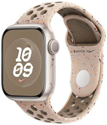 Silikon-Uhrenarmband Apple (für Apple Watch 38/40/41mm), beige, Größe M/L