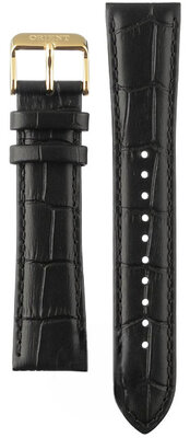 Leder-Uhrenarmband Orient UL002012K0 21mm (für Modell RA-AC00), schwarz