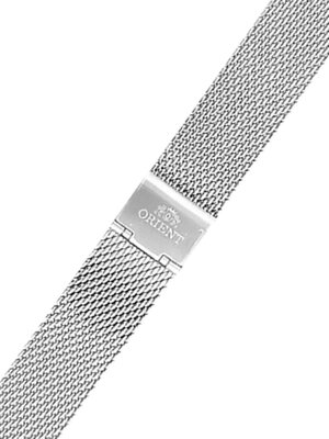 Edelstahlarmband Orient UM00F112J0 20mm (für Modell RA-AC0E), silber, Milanaise-Uhrenarmband