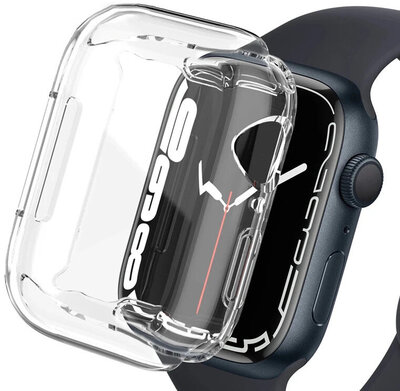 Schutzhülle (für Apple Watch 45mm), Silikon, transparent