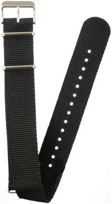 Textil-Uhrenarmband Orient UL00C013J0 22mm (für Modell RA-KV05), schwarz, NATO