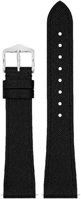Leder-Uhrenarmband Hirsch Giffone L 01875050-2, schwarz, Kalbsleder, Länge L, Quick Release