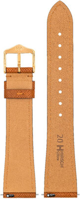 Leder-Uhrenarmband Hirsch Giffone L 01875070-1, braun, Kalbsleder, Länge L, Quick Release