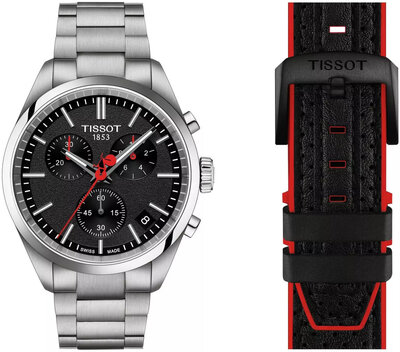 Tissot PR 100 Chronograph Quartz 2024 T150.417.11.051.01 La Vuelta 2024 Limited Edition (+ Ersatz-Uhrenarmband)