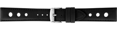 Leder-Uhrenarmband Morellato Tropea 5968D99.019 M, schwarz, recyceltes Material