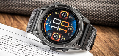Nylon-Uhrenarmband Ricardo 26mm (für Garmin Fenix 8/7X/6X (51mm), Tactix u. a.), grau V3, QuickFit