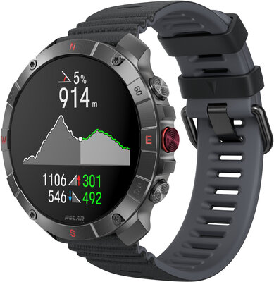 Polar Grit X2 Pro Titan, Größe M/L (+ Ersatz-Uhrenarmband)
