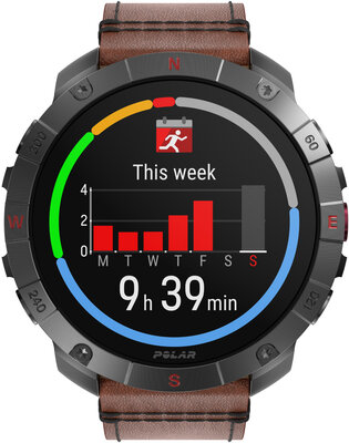 Polar Grit X2 Pro Titan, Größe M/L (+ Ersatz-Uhrenarmband)