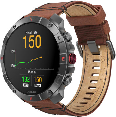 Polar Grit X2 Pro Titan, Größe M/L (+ Ersatz-Uhrenarmband)