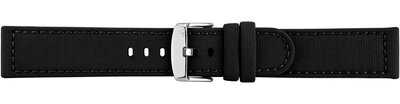 Textil-Uhrenarmband Morellato Viareggio 5969E13.019 M, schwarz, recyceltes Material