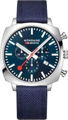 Mondaine Grand Cushion Quartz MSL.41440.LD.SET (+ Ersatz-Uhrenarmband)