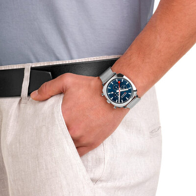 Mondaine Grand Cushion Quartz MSL.41440.LD.SET (+ Ersatz-Uhrenarmband)