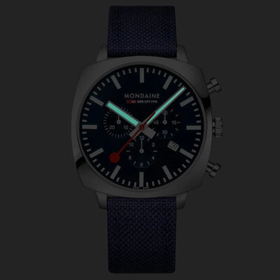 Mondaine Grand Cushion Quartz MSL.41440.LD.SET (+ Ersatz-Uhrenarmband)