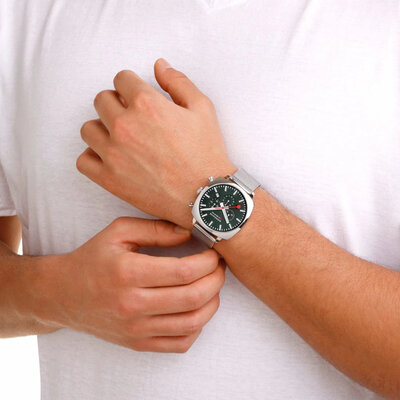 Mondaine Grand Cushion Quartz MSL.41460.LF.SET (+ Ersatz-Uhrenarmband)