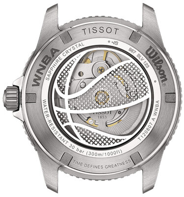 Tissot Seastar 1000 Wilson WNBA Automatic 80 T120.807.17.051.00 (+ Ersatz-Uhrenarmband)