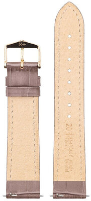 Leder-Uhrenarmband Hirsch Duke M 01028137-1, braun, Kalbsleder, Länge M, Quick Release