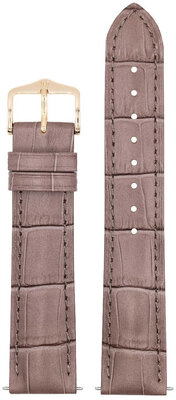 Leder-Uhrenarmband Hirsch Duke M 01028137-1, braun, Kalbsleder, Länge M, Quick Release