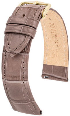 Graubraunes Lederband Hirsch Duke M 01028137-1 (Kalb)