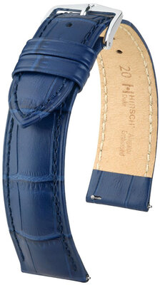 Dunkelblaues Lederband Hirsch Duke S 01028380-2 (Teletina)