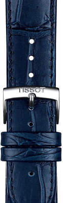 Leder-Uhrenarmband Tissot T852.041.534 20mm, blau, Quick Release