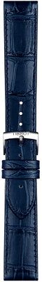 Leder-Uhrenarmband Tissot T852.041.534 20mm, blau, Quick Release