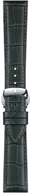 Leder-Uhrenarmband Tissot T852.045.750 21mm, grau, Quick Release