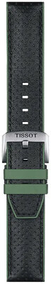 Leder-Uhrenarmband Tissot T852.046.787 22mm, schwarz, Quick Release