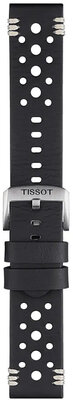 Leder-Uhrenarmband Tissot T852.046.810 22mm, schwarz, Quick Release