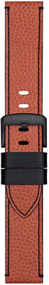 Leder-Uhrenarmband Tissot T852.047.500 NBA Wilson 22mm, orange, Quick Release
