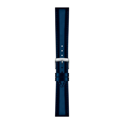 Leder-Uhrenarmband Tissot T852.048.150 18mm, blau, Quick Release
