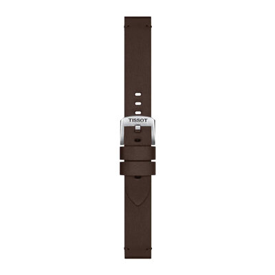 Leder-Uhrenarmband Tissot T852.048.211 18mm, braun, Quick Release