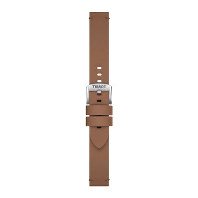 Leder-Uhrenarmband Tissot T852.048.213 18mm, braun, Quick Release