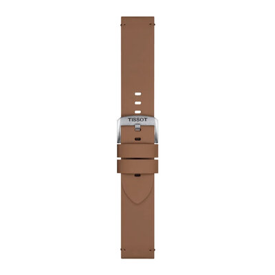 Leder-Uhrenarmband Tissot T852.048.223 22mm, braun, Quick Release
