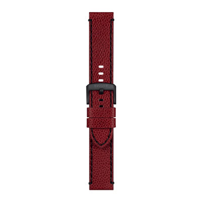 Leder-Uhrenarmband Tissot T852.049.048 22mm, rot, Quick Release