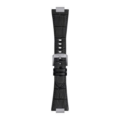 Leder-Uhrenarmband Tissot T852.049.415 (für Modell Tissot PRX 42mm), schwarz, Quick Release