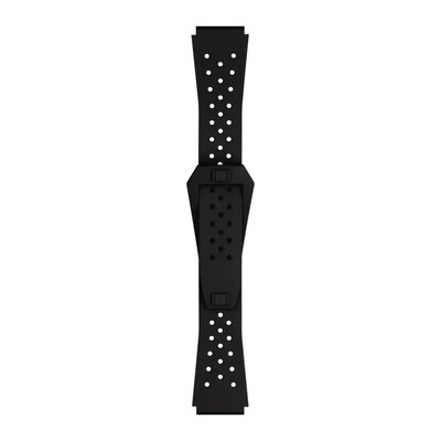 Kautschuk-Uhrenarmband Tissot Sideral T852.048.857 20mm, schwarz, Quick Release