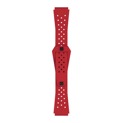 Kautschuk-Uhrenarmband Tissot Sideral T852.048.860 20mm, rot, Quick Release