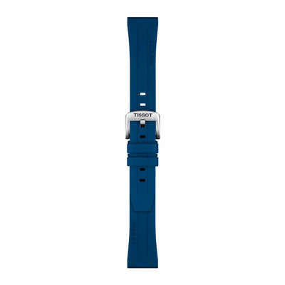 Kautschuk-Uhrenarmband Tissot T852.044.837 20mm, blau, Quick Release
