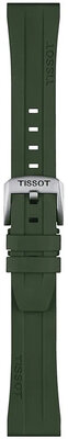 Kautschuk-Uhrenarmband Tissot T852.049.054 20mm, grün, Quick Release