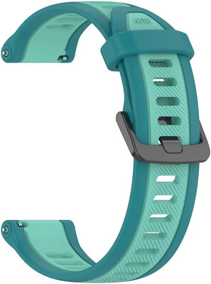 Silikonband Ricardo 20mm (Garmin Venu, Venu Sq, Venu Sq 2, Venu 2 plus, etc.), blau, Quick Release