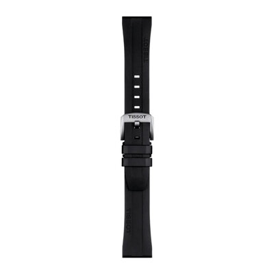 Silikon-Uhrenarmband Tissot T852.044.545 20mm, schwarz, Quick Release